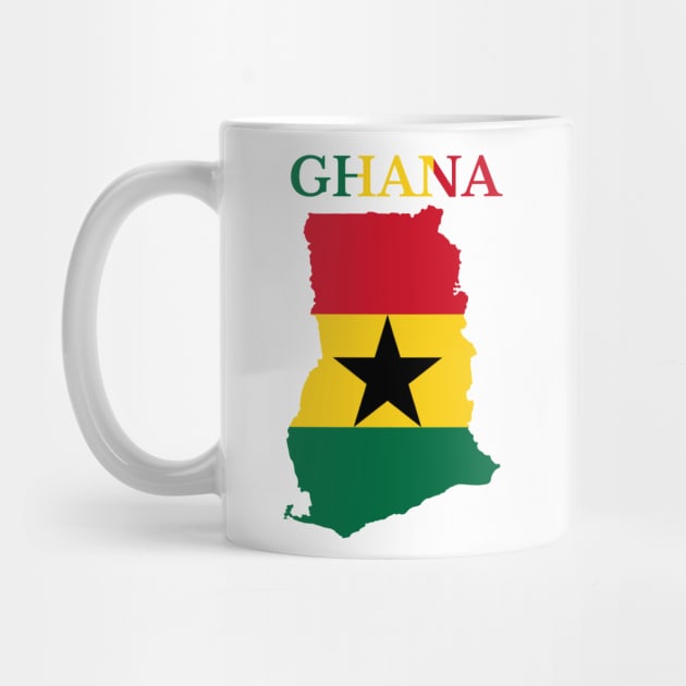 Ghana Map Flag by maro_00